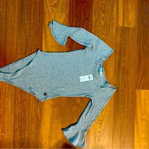 Abercrombie & Fitch gray bodysuit. Size M